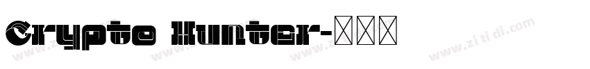 Crypto Hunter字体转换